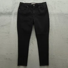 Levi's 721 Jeans Women's Size 33 Black High-Rise Skinny Denim Pants 28" Inseam