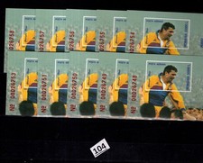 // 10X ROMANIA 2001 - MNH - IMPERF - SPORTS - SOCCER 