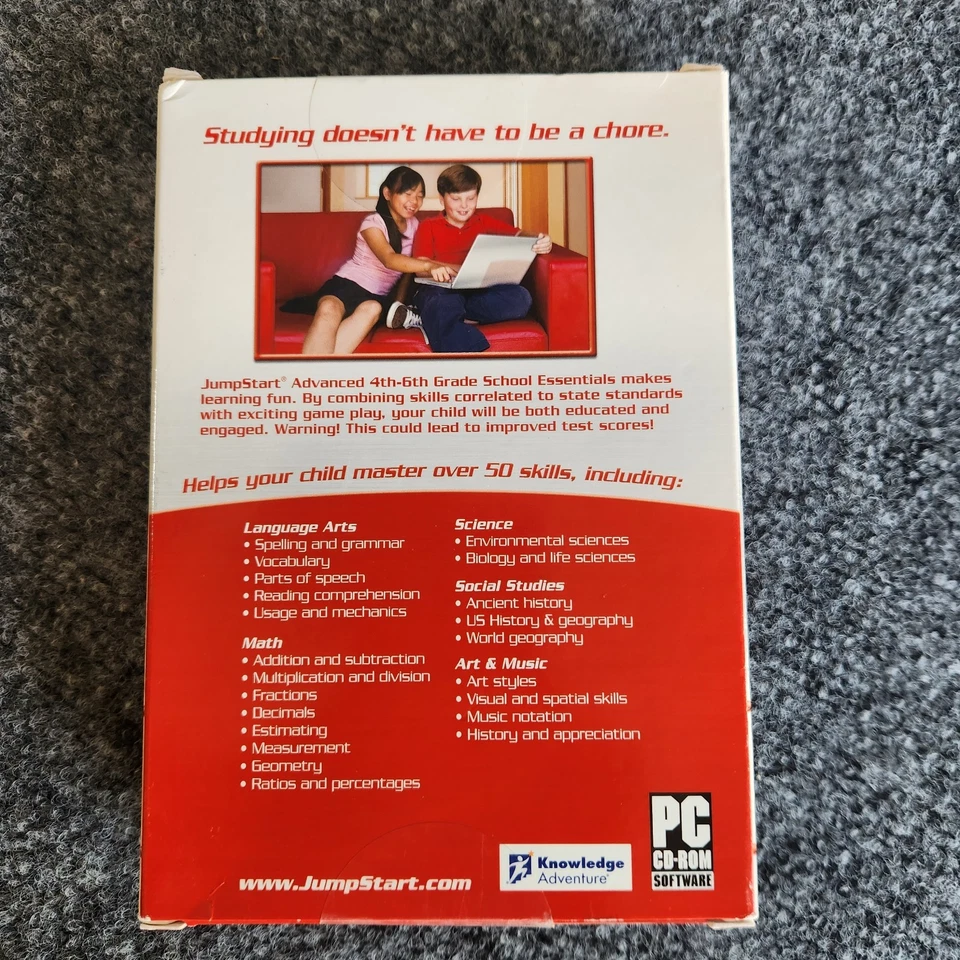 Jumpstart Advanced 4th-6th Grade (for PC) *New,Sealed* - Image 2 of 4