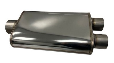 Performance Muffler 2.5'' Single   2.5'' Dual Body Length 15'' Exhaust Y SS