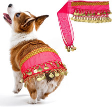 Belly Dance Hip Scarf, Dogs Belly Dancer Skirt Dog Dancer Costume Pet Costumes w