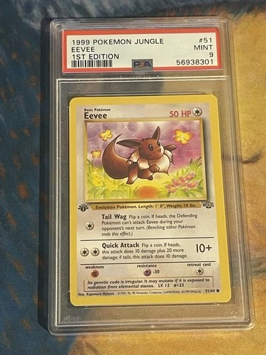 Eevee 51/64 Jungle 1st Edition PSA 9