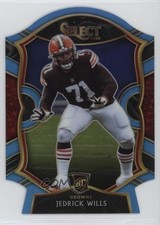 2020 Panini Select Concourse Light Blue Prizm Die-Cut Jedrick Wills #90 lk8