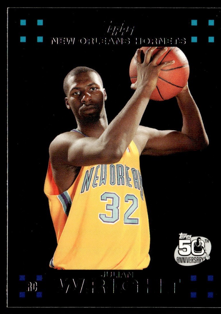 2007-08 Topps Julian Wright Rookie New Orleans Hornets #123