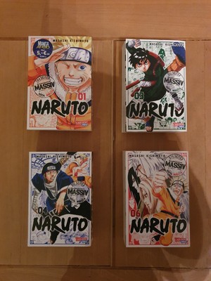 Naruto Carlsen Manga Comic Band 01+03+04+06 Massiv Taschen Buch Deutsch