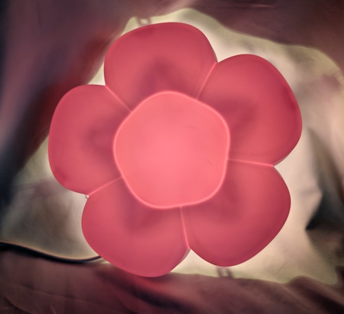 IKEA Upplyst Purple Flower Wall Light Nightlight Retired Design