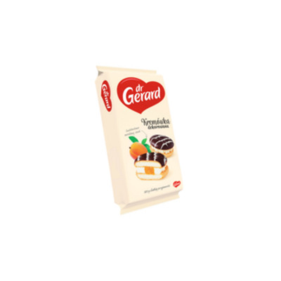 5907471416604 Dr Gerard - Kremówka dekorowana morelowy smak 330g DR. GERARD