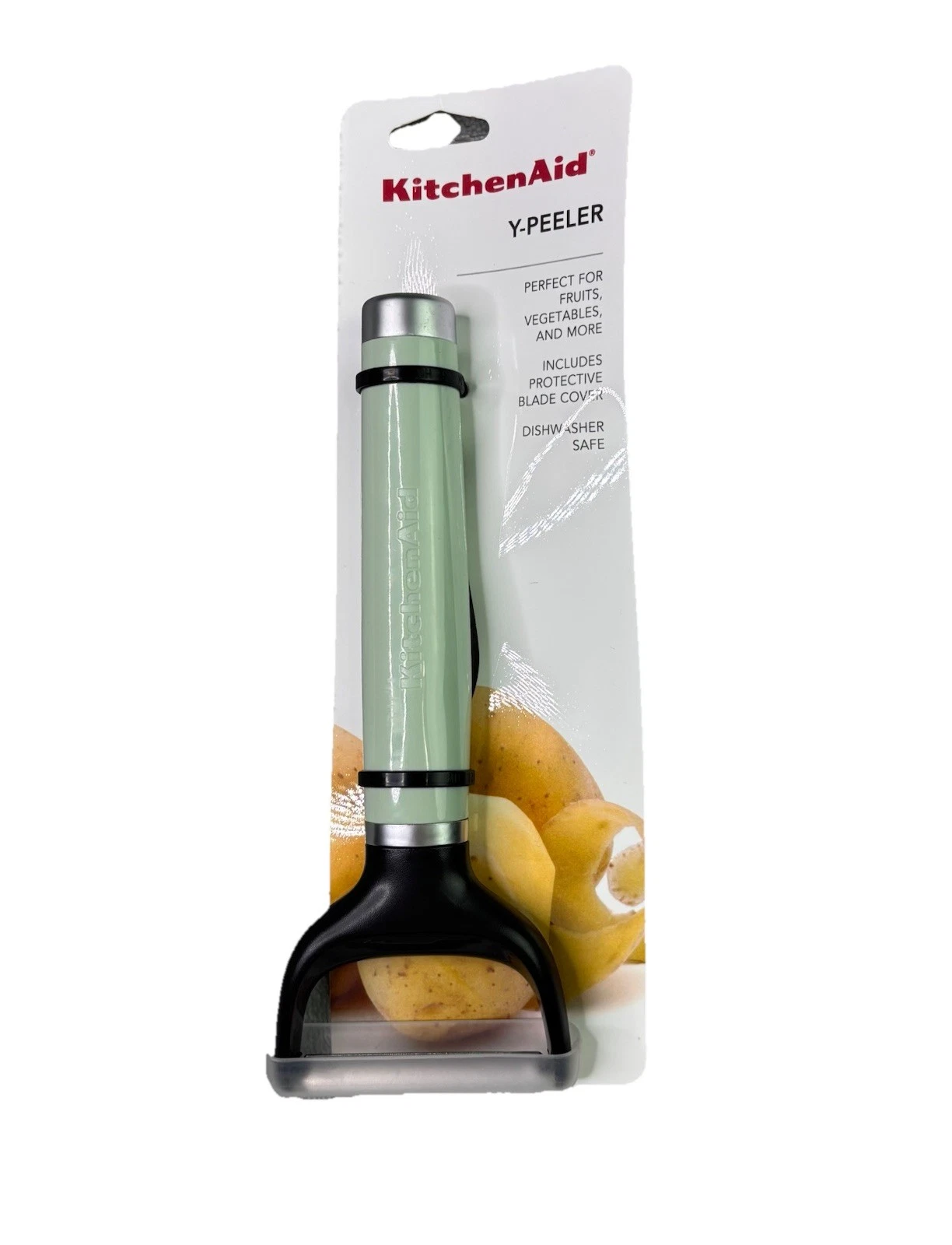 KitchenAid Pistachio Y-Peeler With Protective Blade Cover Dishwasher Safe NEW!