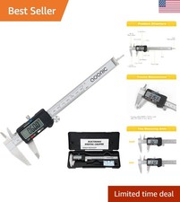 Waterproof Electronic Caliper - 0-6 Inch/150mm Stainless Steel with LCD Screen
