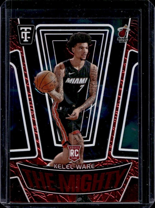 2024-25 Panini Totally Certified Kel'el Ware The Mighty RC Red Mirror #/99 Heat