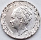 1940 Munt Van Het Koningrijk Nederlanden Wilhelmina 1 Gulden Silver Uncirculated — photo 1