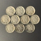 Lot of 10 Buffalo Nickels Full Dates US Indian Head Coins ***FREE SHIPPING***