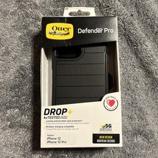 OtterBox Defender Pro Case iPhone 12 12 Pro Black 77-65430 with Holster