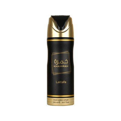 Lattafa Khamrah Perfumed Deodorant Spray for 6.67 Fl Oz (Pack of 1), Multi