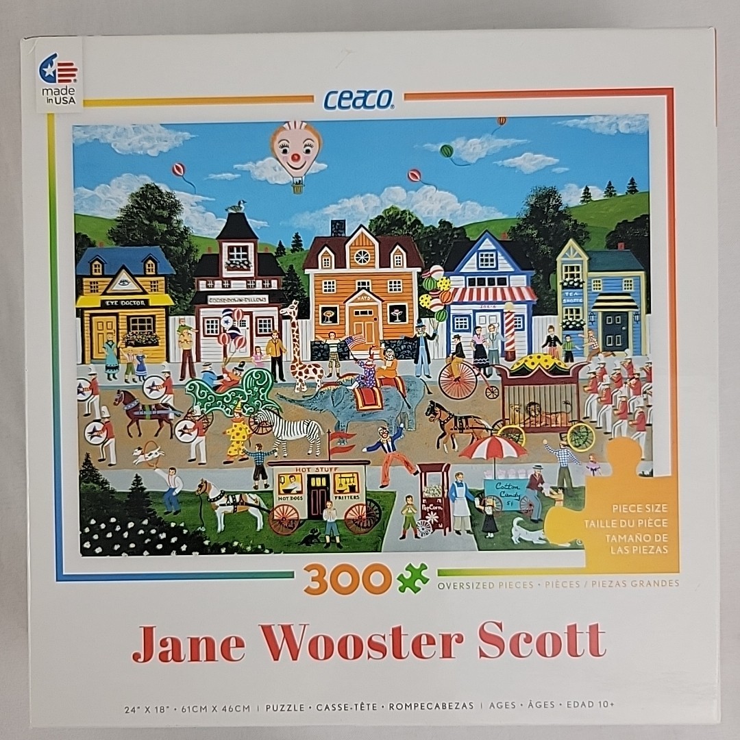 Jane Wooster Scott Puzzle Circus Pandemonium 300 Lg Pc Ceaco