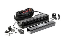 Rough Country 70718 8-inch Chrome Series CREE LED Single Row Black Light Bar