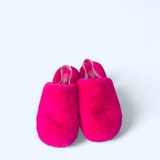 Pink UGG slippers cozy comfort