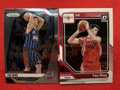 Yao Ming 2024-25 Panini Prizm & Optic Base Cards Houston Rockets