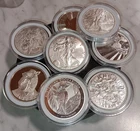 Random 1 Troy Oz Silver Bullion Round/Coin