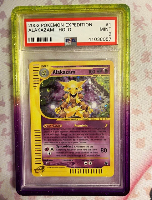 Pokemon Nintendo Expedition Alakazam Holo #1/165 PSA 9 Graded 2002