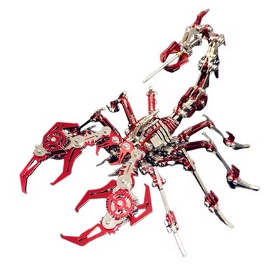 3D Metal Puzzles for Adults, Scorpion 3D Metal Model Kits to Build DIY Colorf...