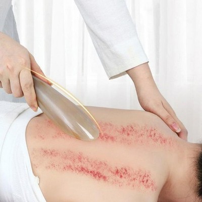 Natural Buffalo Horn No Stress Guasha Massage Acupuncture SPA Therapy Gua Sha