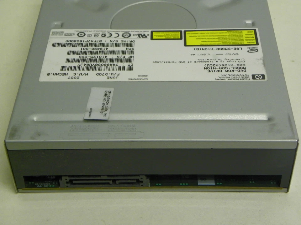 LG GDR-H10N DVD-ROM SATA Desktop Drive HP P/N 410125-200 SPS 419496-001 - Image 2 of 2