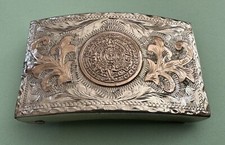 925 Sterling Silver VHLC Jalisco M xico Aztec Mayan Tribal Calendar Belt Buckle