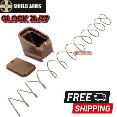Shield Arms GL0CK 26 27 +5/4 Magazine Extension MUD SKU: G26-ME-5-MUD BRONZE