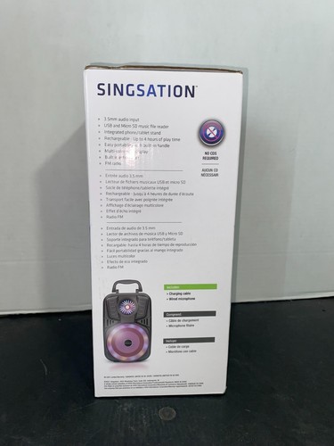 Singstation All-In-One Karaoke System Microphone Included Bluetooth Party Vibe - Picture 2 of 4