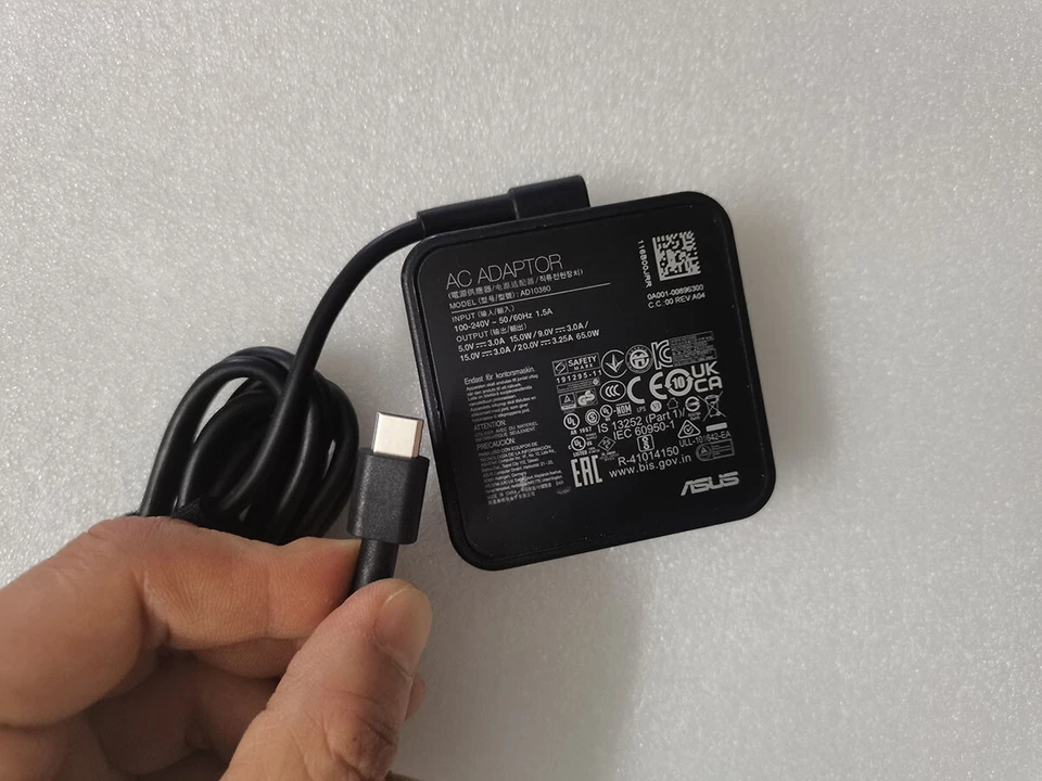 AD10380 TYPE-C 65W Para ASUS Zenbook 17 Pliegues OLED UX9702AA 20V 3.25A Original Nuevo Foto 3 de 4