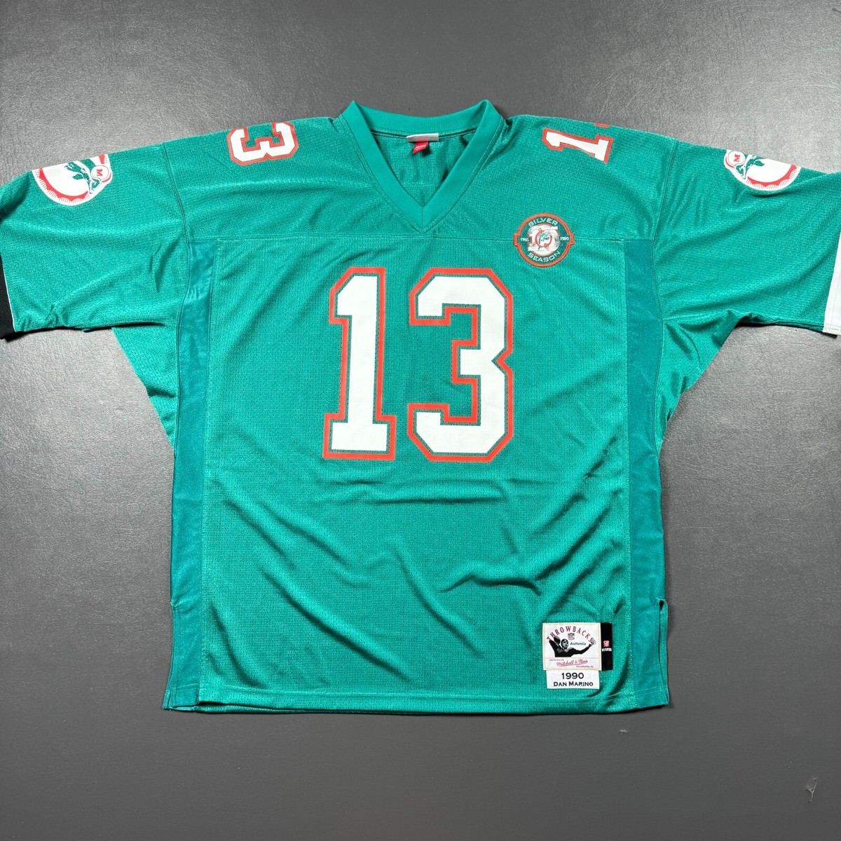 100% Authentic Dan Marino Mitchell Ness 1990 Miami Dolphins