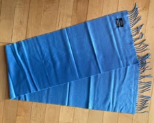 Holt Renfrew Baby Blue 100%  Cashmere Scarf, Never worn over 20 years old