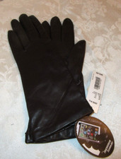 Exclusive Brown Leather Classic Smart Gloves Size 6 1/2 NWT 65