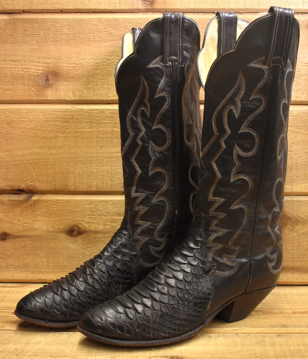 Vintage tony lama snakeskin clearance boots