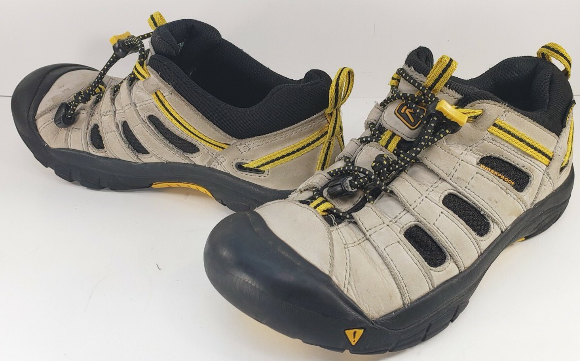 Scarpa KEEN Shellback Youth taglia 4 beige nero giallo impermeabile escursionismo casual