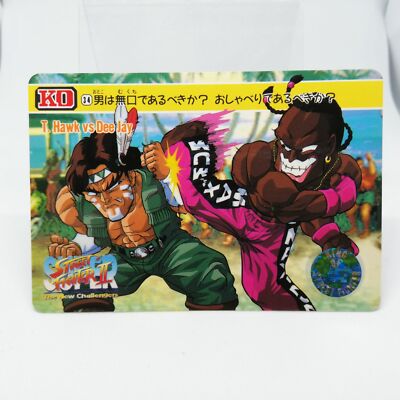 Thunder Hawk No.34 VS Dee Jay Street Fighter II capcom Company Card dass Japan