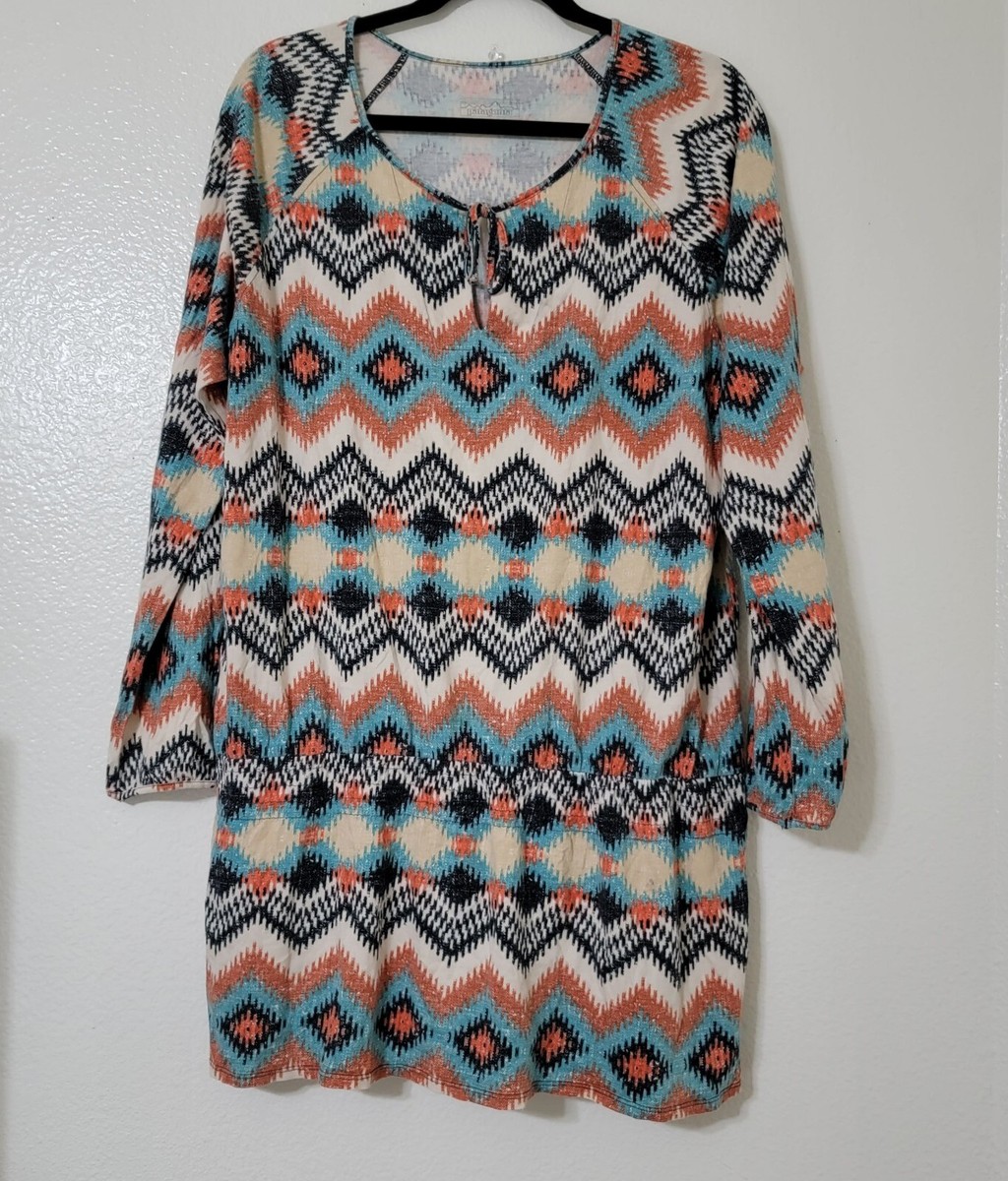 Patagonia Kamala Drop Waist Tunic Top Mini Dress Medium | eBay