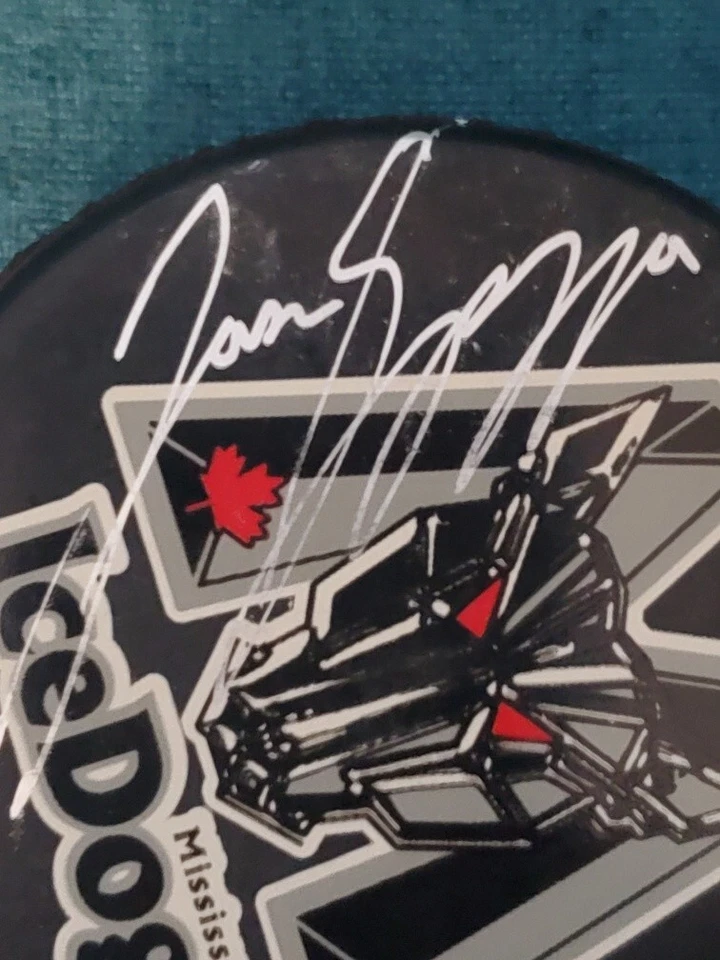 Disco de hockey autografiado Mississuga Ice Dogs "Jason Spezza" Foto 2 de 4