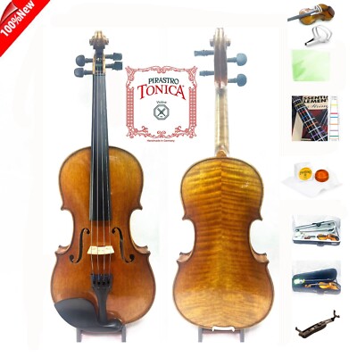 ^ Capriana Gagliano Violin Outfit 4/4-1/2 VN402S-Y Education +Pack Tonica String
