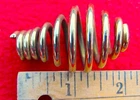 WOOD BURNING STOVE/INSERT  COOL TOUCH BRASS COIL HANDLE~ 2" LONG ~ 3/8" OPENING