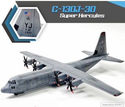 1/144 C-130 J-30 SUPER HERCULES AIRPLANE USAF USMC PLA MODEL KIT DIORAMA 12631