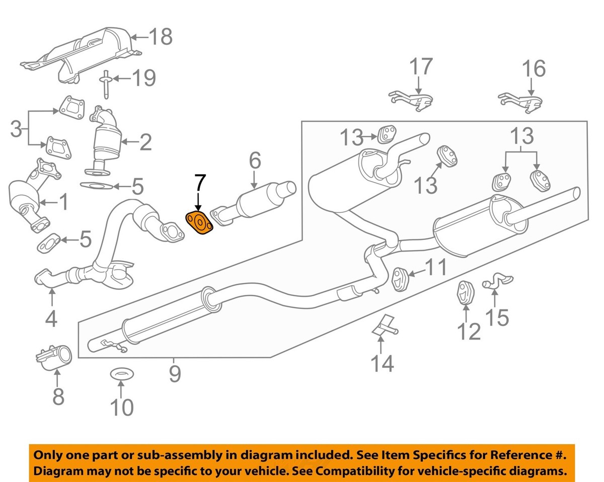GM OEM 05-16 Equinox Exhaust Components-Muffler WTpipe