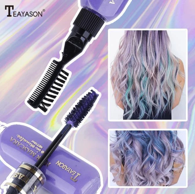 Rímel de cera para color de cabello 2 en 1 con peine modelado temporal Foto 4 de 4