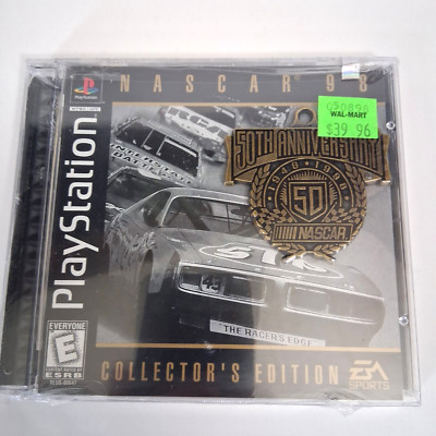 *NEW* NASCAR 98: Collector's Edition (Playstation 1, PS1) W/ 50th Anniv. Medal