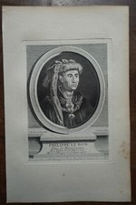 PHILIPPE LE BON DUC DE BURGOGNE. PORTRAIT. ORIGINAL ENGRAVING. 1760
