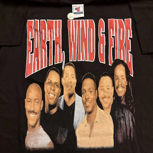 90s Earth, Wind & Fire War Band Rap Tee T-Shirt Larg 1990s vintage concert t-shirt, vintage, size L, single stitch, B+ condition