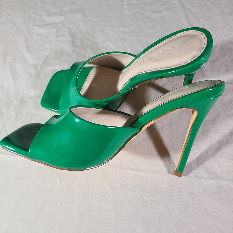 Zapatos Liliana Mujer Talla 8 Hugo 5 Verde Caja Original Foto 4 de 4