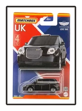 MATCHBOX UK LEVC TAXI ⚫️🟡 4/12 HFH59 NEW LONG BLISTER GWL22 - Brand New