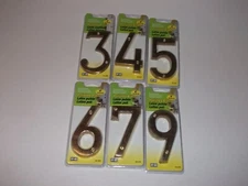 NIP, Hy-Ko,  4" Solid Brass Numbers